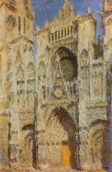 Claude Oscar Monet : Rouen Cathedral, Sunlight Effect II